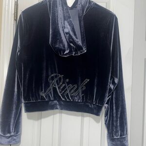 PINK Victoria's Secret Navy Velvet tracksuit